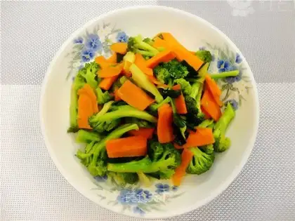 Carrot and broccoli