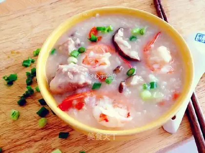 Shrimp chop congee
