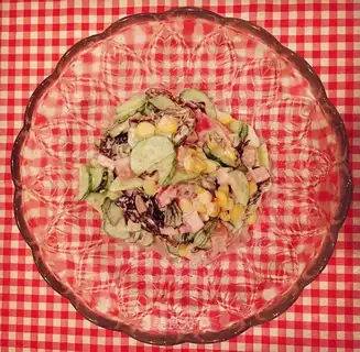 The salad of the veggies
