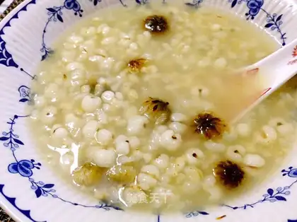 Rin and rice soup