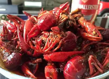 Homemade spicy crawfish
