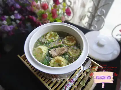 Corn steak soup