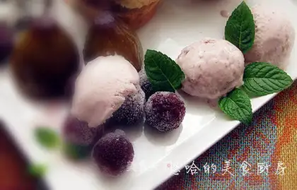 Wine fig ice cream