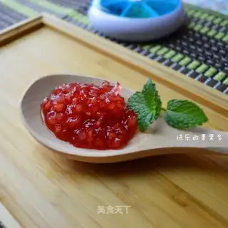 Red apple plum jam