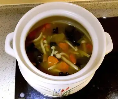 Spicy mushroom soup