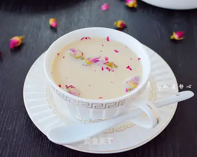 Rose milk tea