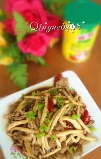 Fried sea mushrooms