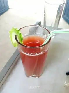Watermelon apple honey juice