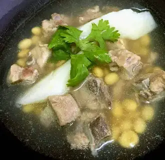 ♪ A potion of soybean steak soup ♪