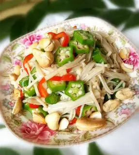 Autumn golden mushrooms
