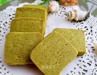 Tea-painted handmade cookies