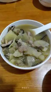 Potato beef in the private room