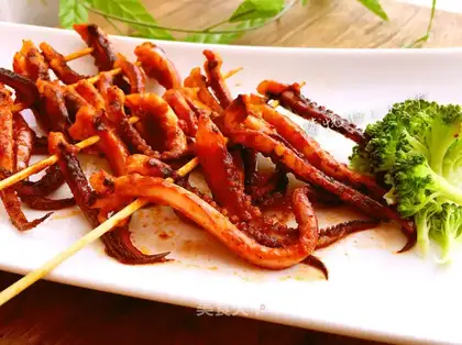 Korean spicy squid shaving