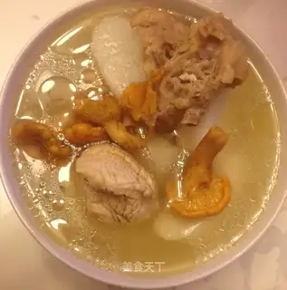 Egg chicken oil soup