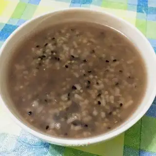 Black sesame rice porridge