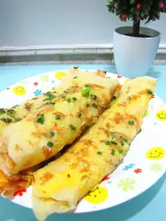 Egg onion waffles