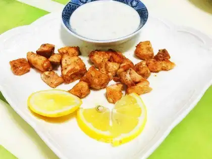 Fried salmon