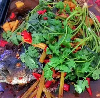 Spicy pepper roasted fish