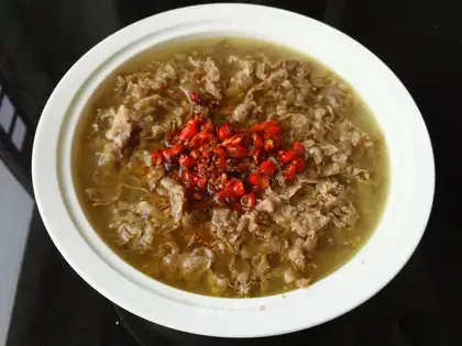 Sour soup, fat cow