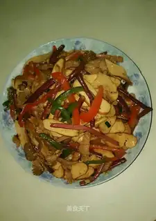 Soybeans with fried meat