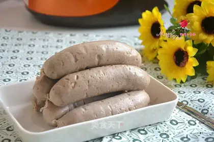 Homemade sausages