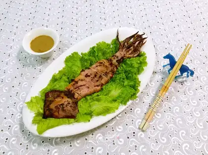 Roasted squid