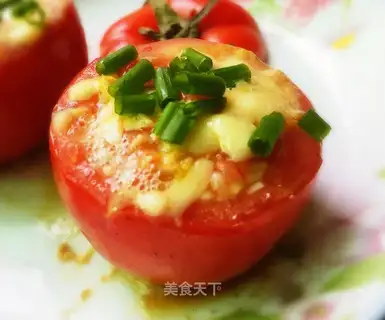 Egg tofu roasted tomatoes