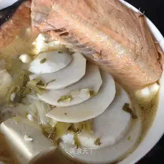Potato pickles and tofu