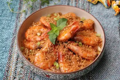 Shrimp from the pond
