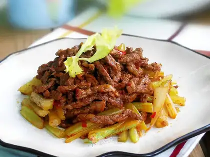 Dried beef silk
