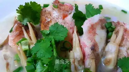Squirty fish cucumber soup