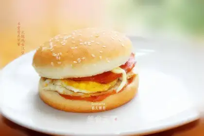Ham eggsburger
