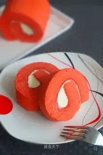 Red velvet on a roll