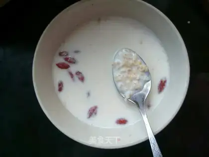 Egg milk oatmeal