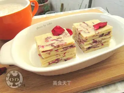 Rose pancakes