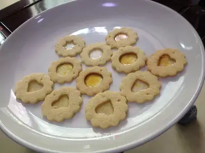 Glass and sugar cookies