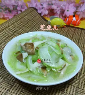 Pork mushrooms boil at night