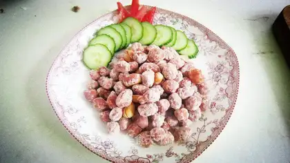Frozen peanut rice