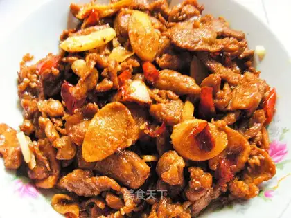 Old ginger fried meat