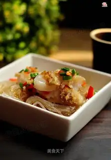 Garlic fan steamed dragonfish