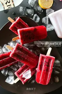 Peachberry fruit popsicles
