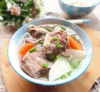 radish steak soup