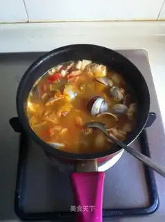 Korean pickle tofu soup