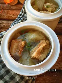 White radish steak soup