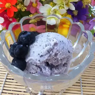 Blueberry ice cream