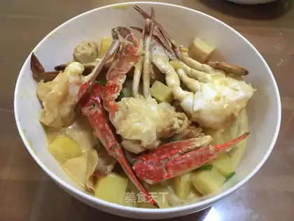 Coconut curry crab