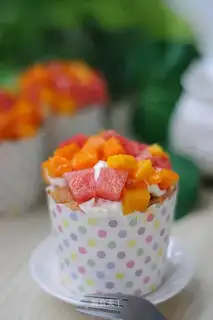 A small cup of fruit