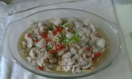 Pepper-cracker frog steamed silk melons