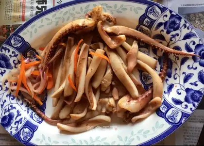 Roasted squid