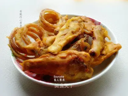 Creamy fried yellowfish